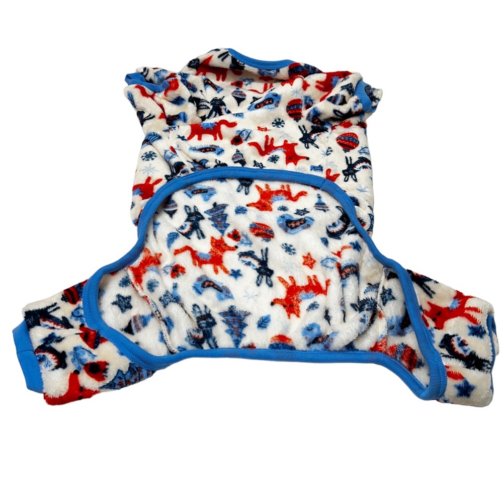 Frisco Scandinavian Woodland Dog Cat Cozy Plush Fleece PJ's - XL - Picture 2 of 7